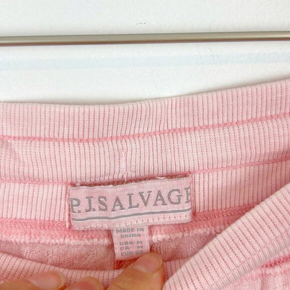 PJ Salvage Sunset Hues Knit Jogger Pants in Rose Quartz Size Medium - Picture 6 of 8